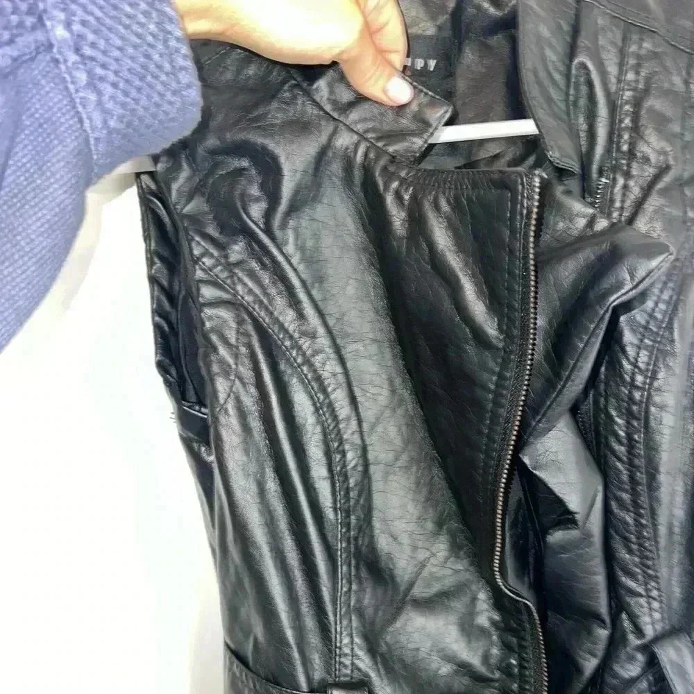 vintage therapy leather vest small - Picture 7 of 13